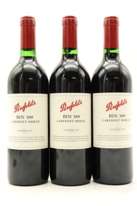 (3) 1999 Penfolds Bin 389 Cabernet - Shiraz, South Australia