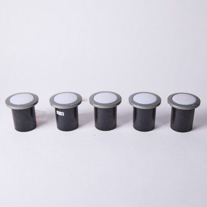A Set of Five Iguzzini Recessed Lights, Made in Italy