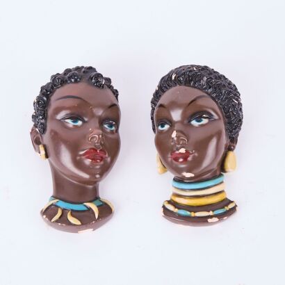 A Pair of Italian Vintage Wall Busts