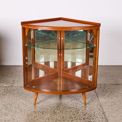 A Mid-Century Mahogany Display Unit