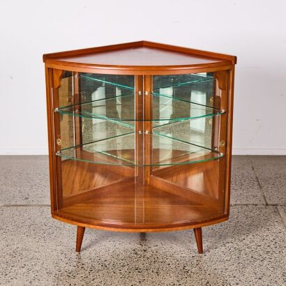 A Mid-Century Mahogany Display Unit