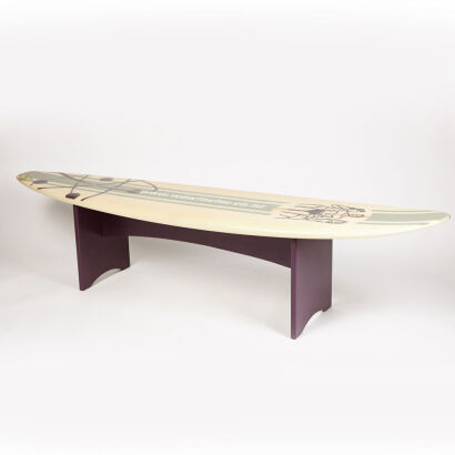 A Retro Style Surfboard Coffee Table  