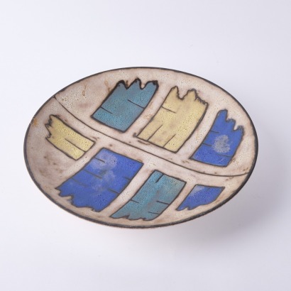 A Handpainted Sectional Wall Plate, 1950s