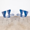 A Set of Four Fritz Hansen Series 7 Chairs A/F - 2