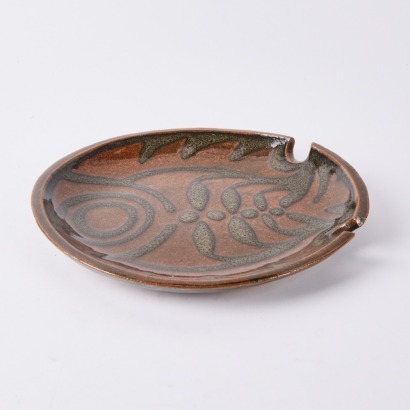 An Ovoid Ceramic Dish