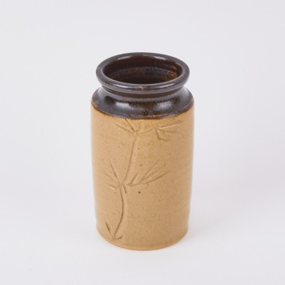 A Peter Wilde Engraved Botanical Vase