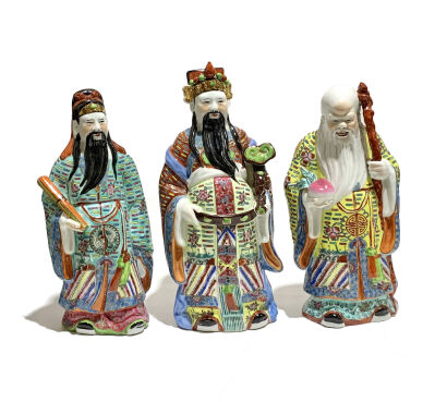 Mid 20th Century Statues of Auspicious Represents