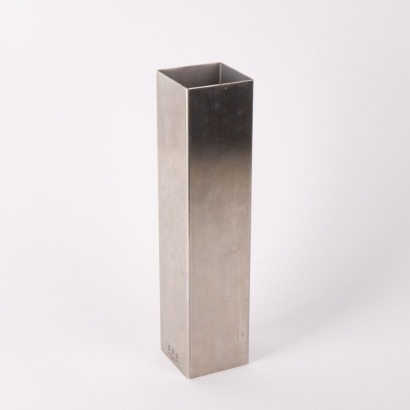 A Steel Straight Sided Vase Made In New Zealand
