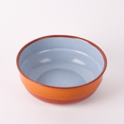 A Dru Holland Flame Enamel Bowl