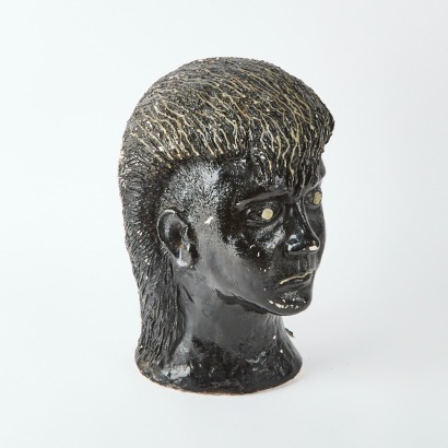 A Plaster Mullet Man Bust