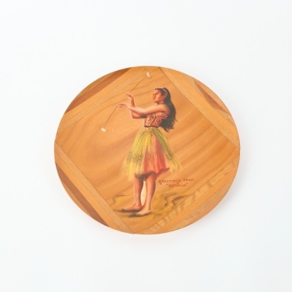 A New Zealand Timbers Hand Painted Plate