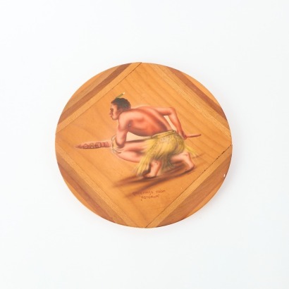 A New Zealand Timbers Hand Painted Plate