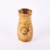 A Len Castle Cylindrical Vase With Castles Impressed Stamp Decoration To The Front