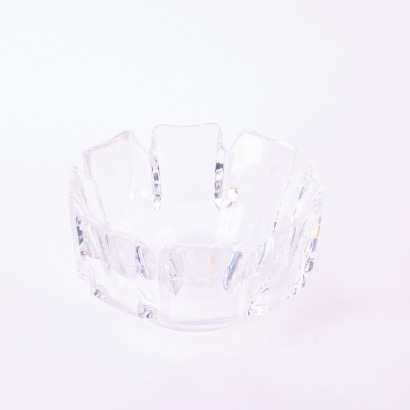 A Vintage Corona Orrefors Crystal Bowl By Lars Hellsten