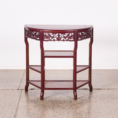 A Chinese Marble Top Console