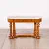 A Late Victorian Mahogany Washstand With A Shaped Marble Top