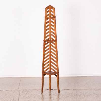 A Mid Century Three-Tiered Corner Shelf A/F