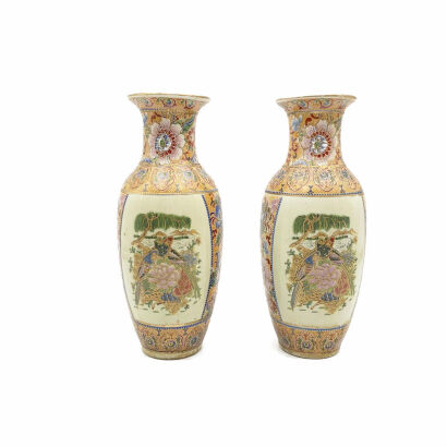 A Pair of Japanese Satsuma Vase