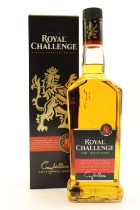 (1) Royal Challenge Blended Indian Whisky, 42.8% ABV, 750ml