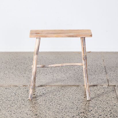 A Rustic Wooden Stool