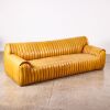 A Coco Republic Aspen Channel Leather Sofa - 2
