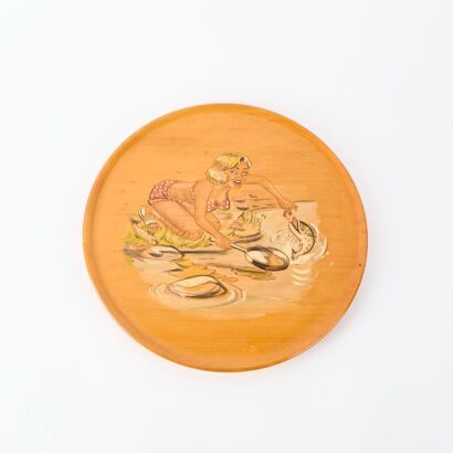 A New Zealand Timbers Hand Painted Plate
