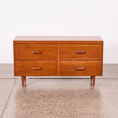 A Mid Century Four Drawer Lowboy