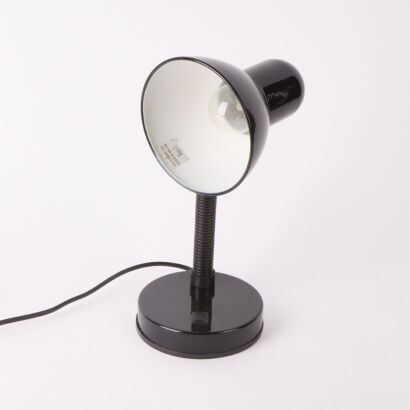 A Black Gooseneck Lamp