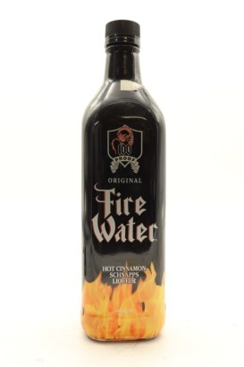 (1) Fire Water Hot Cinnamon Schnapps Liqueur, USA, 50% ABV, 750ml