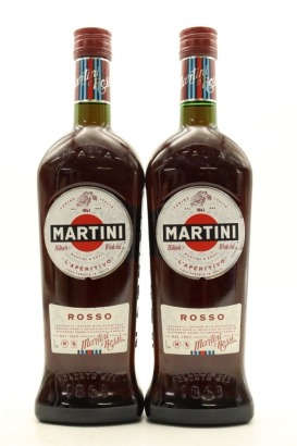 (2) Martini & Rossi Rosso, Italy, 15% ABV, 750ml