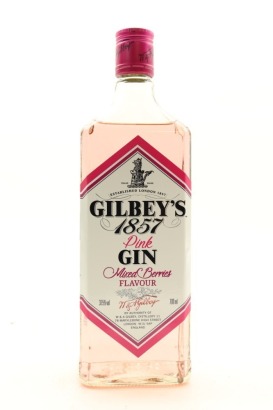 (1) Gilbeys Mixed Berries Pink Gin, England, 37.5% ABV, 700ml