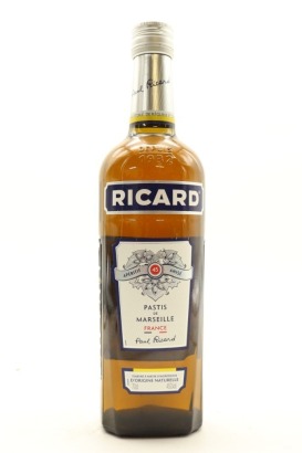 (1) Ricard Pastis de Marseille, Provence, France, 45% ABV, 700ml
