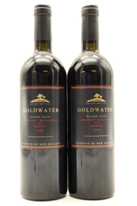 (2) 2000 Goldwater Estate Cabernet Sauvignon Merlot, Waiheke Island