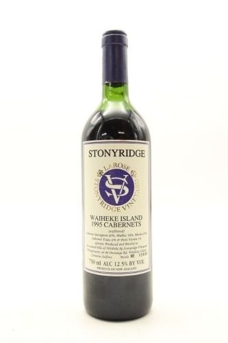 (1) 1995 Stonyridge Vineyard Larose, Waiheke Island (MS)