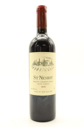 (1) 2010 St Nesbit Cabernet Merlot Petit Verdot, Auckland
