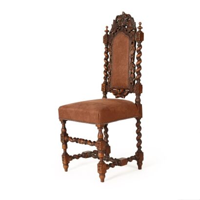 An English Oak Gothic Revival Chair 