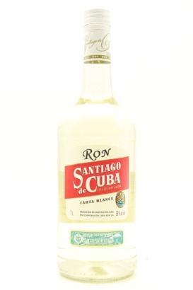 (1) Ron Santiago de Cuba Carta Blanca Rum, Cuba, 38% ABV, 1000ml