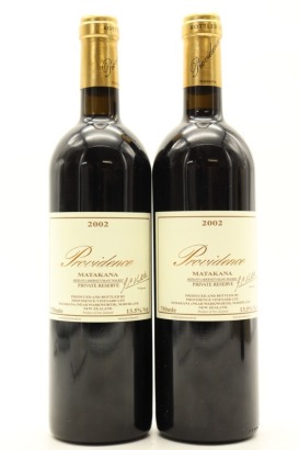 (2) 2002 Providence Private Reserve Merlot - Cabernet Franc - Malbec, Matakana