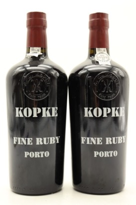 (2) Kopke Fine Ruby Port, Portugal, 19.5% ABV, 750ml