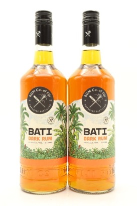 (2) Bati Dark Rum, 37.5% ABV, 1000ml