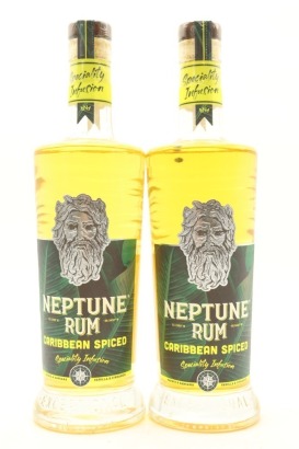 (2) Neptune Caribbean Spiced Rum, 37.5% ABV, 700ml