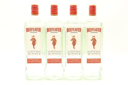 (4) Beefeater London Dry Gin, England, 40% ABV, 1000ml