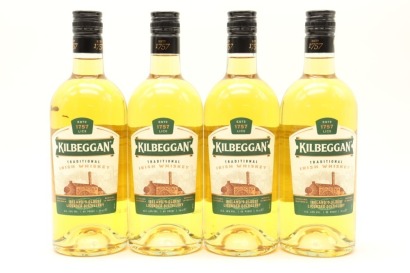 (4) Kilbeggan Distilling Blended Irish Whiskey, 40% ABV, 700ml
