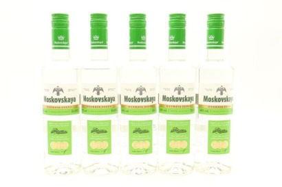 (5) Moskovskaya Osobaya Vodka, Latvia, 40% ABV, 500ml