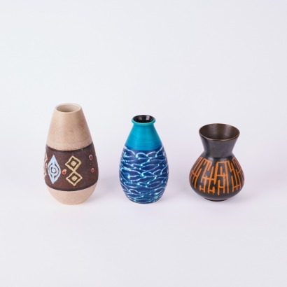 A Trio Of West German Vases