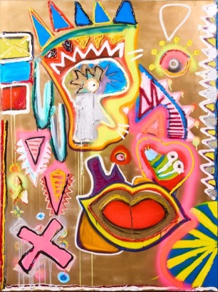 UNKNOWN ARTIST Street Art Style Canvas