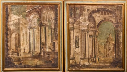 A Pair Of 18th Century Italian Oil Paintings