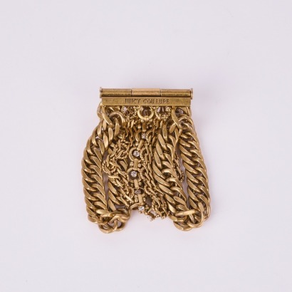 A Vintage Juicy Couture Heavy Gold Chain Bracelet