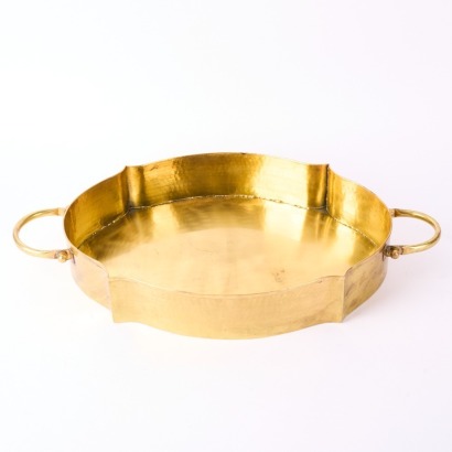 A Hammered Alloy Serving Tray