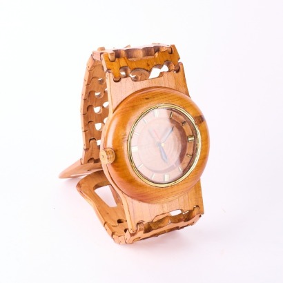 A Custom Made Wall Hung Retro Watch Clock